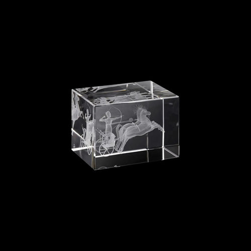Sunbeam Delights 3D Chariot Crystal Cube